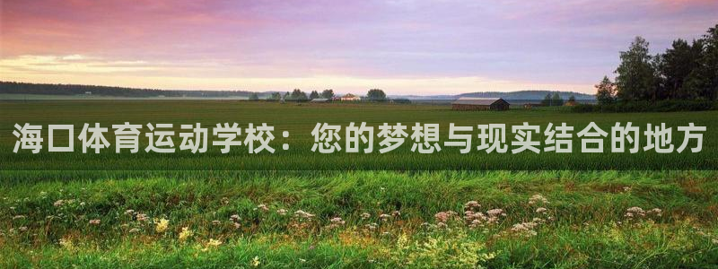 球新体育：海口体育运动学校：您的梦想与现实结合的地方